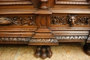 Renaissance style Walnut 3 Pc. office set, France 19th century