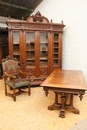 Renaissance style Walnut 3 Pc. office set, France 19th century