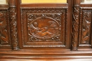 Renaissance style Display cabinet in Walnut, France 19th century