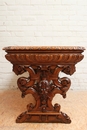 Renaissance style Walnut renaissance desk table in Walnut, France 19th century