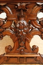 Renaissance style Walnut renaissance desk table in Walnut, France 19th century