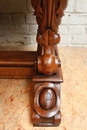 Renaissance style Walnut renaissance desk table in Walnut, France 19th century