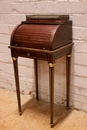 Louis XVI style Desk in walnut and marble, France 19th century