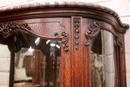 Regency style Display cabinet in Oak, France 19th century