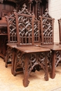 Gothic style Chairs in Oak, France 19th century