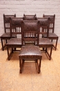 Renaissance style Chairs in Oak, France 19th century