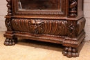 Renaissance style Armoire in Oak, France 19th century