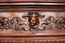 Renaissance style Armoire in Oak, France 19th century