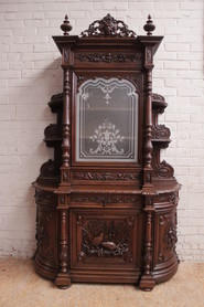 Special oak hunt bombe cabinet