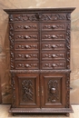 Hunt style Cabinet in Oak, France 19th century