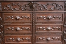 Hunt style Cabinet in Oak, France 19th century