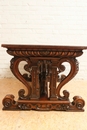 Renaissance style Desk table in Walnut, France 19th century