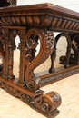 Renaissance style Desk table in Walnut, France 19th century