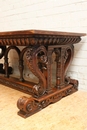 Renaissance style Desk table in Walnut, France 19th century