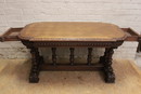 Renaissance style Desk table in Oak, France 19th century