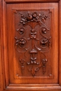 Renaissance style Display/secretary desk cabinet in Walnut, France 19th century