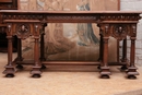 Renaissance style Desk in Walnut, France 19th century