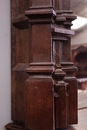 Gothic style Fire mantle in Oak, France 19th century