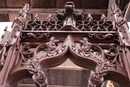 Gothic style Fire mantle in Oak, France 19th century