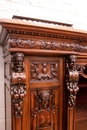 Renaissance style Bookcase in Walnut, France 19th century