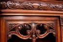 Renaissance style Bookcase in Walnut, France 19th century