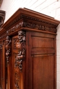 Renaissance style Bookcase in Walnut, France 19th century