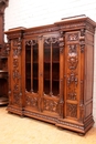 Renaissance style Bookcase in Walnut, France 19th century