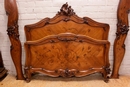 Louis XV style Bedroom in Walnut, France 19th century