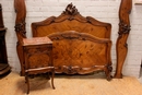 Louis XV style Bedroom in Walnut, France 19th century