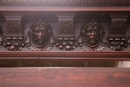 Renaissance style Canopy bed in Walnut, France 19th century