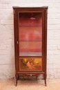 Vernis  Martin style Display cabinet in mahogany, France 19th century