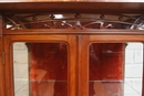 Art Nouveau style Display cabinet in Walnut, Belgium 1900