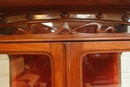 Art Nouveau style Display cabinet in Walnut, Belgium 1900