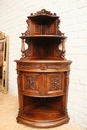 Henri II style Cabinet in Walnut, France 19th century