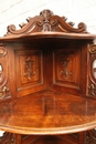 Henri II style Cabinet in Walnut, France 19th century