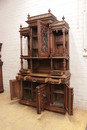 Henri II style Cabinet in Walnut, France 19th century