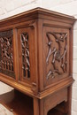 Gothic style Cabinet in Walnut, France 19th century