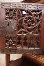 Gothic style Cabinet in Walnut, France 19th century