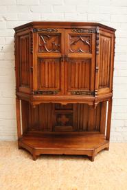 walnut, gothic credenza 19th century