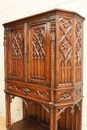 Gothic style credenza in Walnut, France 19th century