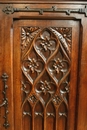 Gothic style credenza in Walnut, France 19th century