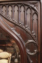 Gothic style Hall tree  in Walnut, France 19th century