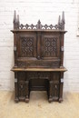 Gothic style Desk in Walnut, France 19th century