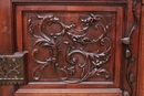 Gothic style Server in Walnut, France 19th century