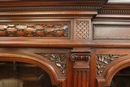 Henri II style Bookcase in Walnut, France 19th century