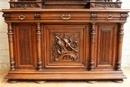 Henri II style Cabinet in Walnut, France 19th century