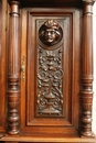 Henri II style Cabinet in Walnut, France 19th century