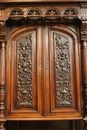 Henri II style Cabinet in Walnut, France 19th century