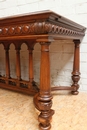 Henri II style Desk table in Walnut, France 19th century