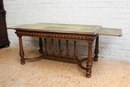 Henri II style Desk table in Walnut, France 19th century